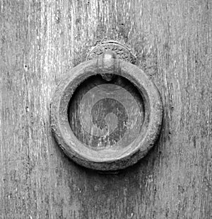 Details of an ancient Italian door.