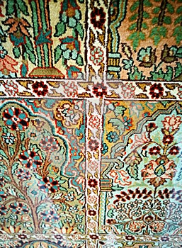 Detalles sobre el antiguo Arábica mano tejido ola alfombra 