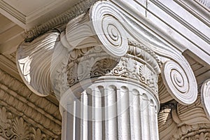 Details of architectural column of government photo