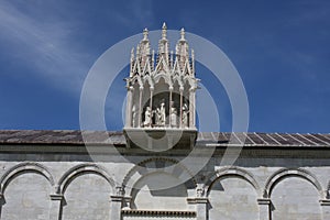 Details of the architecture of Campo Santo. Pisa, Italy.