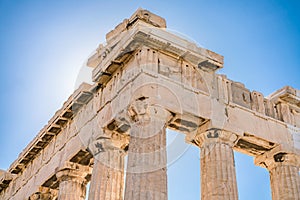 Datails at Parthenon Acropolis of Athens Archaeological Place photo