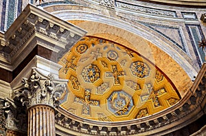 Art inside the Pantheon of Rome