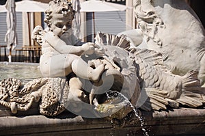 Details of artistic fountain