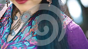 Details of asian ethnic dress