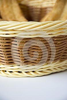 Details of the bamboo basket