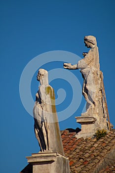 Details of the Basilica de Santa Francesca Romana, Rome, Italy photo