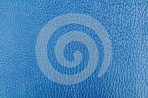 Details of a blue leather background.