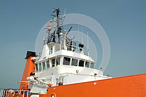 Details of cargo ship moored in port