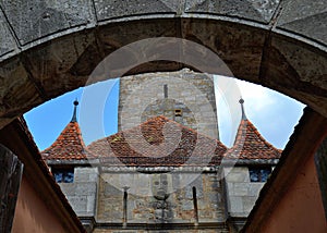 Details of a Castle Gate in Rothenburg ob der Tauber