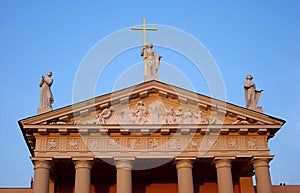 Details of Cathedral Basilica of St Stanislaus and St Vladislav in Vilnius, Lithuania