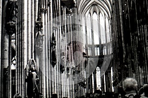 Details of the cathedral of Cologne in Germany