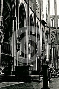 Details of the cathedral of Cologne in Germany