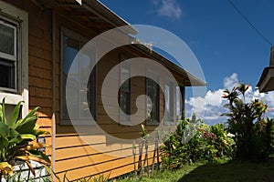 Details of a colorful house in Hawi photo
