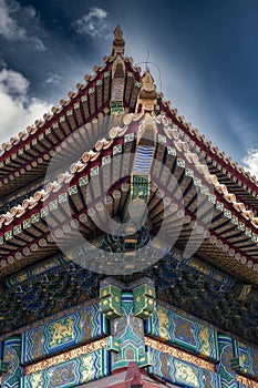 Details in construction in Forbidden City in Beijing - China
