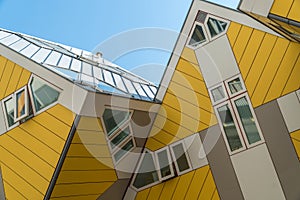 Details of cube houses in Rotterdam