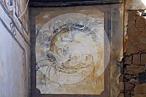 Details of decorations in an ancient house in Shaxi village, Yunnan, China