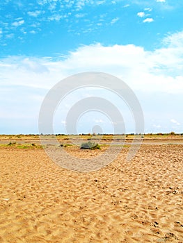 Details of dry river bed