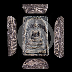 Details of every aspect of The emperor of Thai Buddhist Amulet called Phra Somdej callection Chiang Saen kao tue