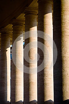 Details of Exterior Columns of St Peter`s Basilica