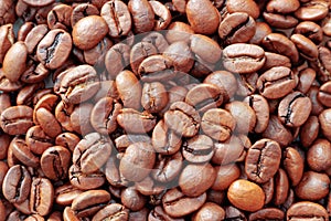 Details of a few burned coffeebeans