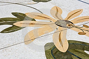 Details of the floor of Sheikh Zayed White Mosque