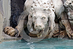 Details in Fountain of the Four Rivers