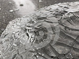 Details of glacier ice