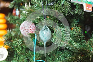 Details of Glass Christmas Ornaments