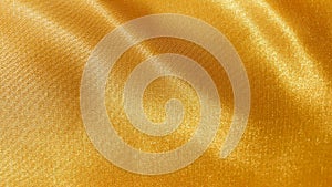 Details of a gold fabric silk texture for background.