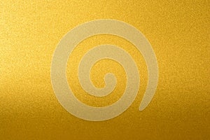 Details of golden texture background with gradient and shadow. Gold color paint wall. Luxury golden background and