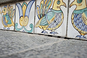 Decoration of staircase at Caltagirone photo