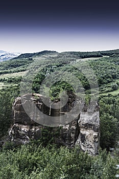 Details from hilltop near a wonderful place of Dragons Garden, Transylvania