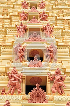 Details of hindu statues of a Gopuram in Jaffna - Sri Lanka