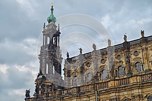 Details of the Hofkirche in Dresden
