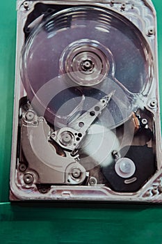 Details that are inside the hard drive