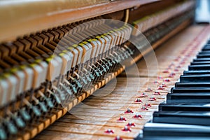 Details inside of the piano