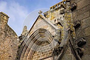 Details of the interior. Mont Saint Michel, Normandy, France