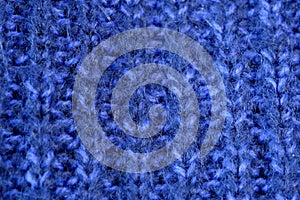 Details of knitted woolen fabric. blue textile background. Woolen Texture Background, Knitted Wool Fabric, Hairy Fluffy