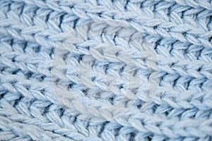 Details of knitted woolen fabric. blue textile background. Woolen Texture Background, Knitted Wool Fabric, Hairy Fluffy Textile