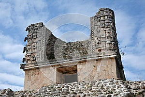 Details of Mayan Puuc Architecture Style - Uxmal, Mexico.