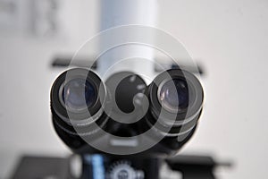 Details of a Medical Microscope close up image