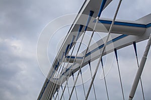 Details of a modern bridge construction