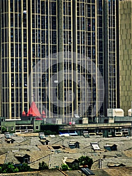 details of modern buildings