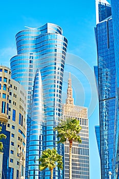 The glass kyscrapers, Doha, Qatar photo