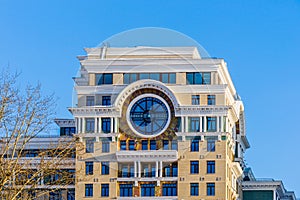 Details of the modern residential building