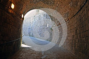 Details of Montjuic castle, Barcelone, Spain.