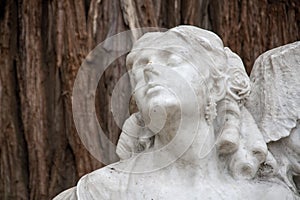 Details of the monument dedicated to the poet Gustavo Adolfo Becquer in Seville photo