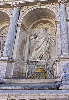 Details of the monumental Fontana dell Acqua Felice