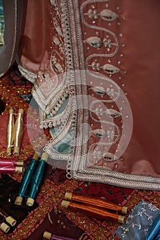 Details of a Moroccan caftan