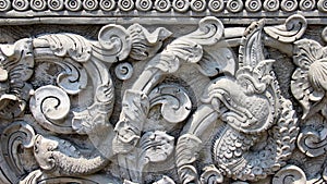 Details Naga Fish ivy scupture